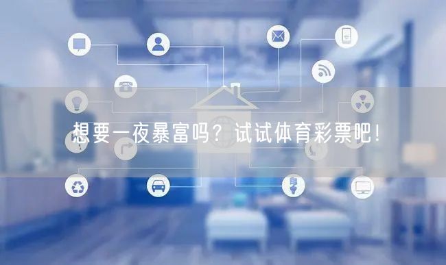 想要一夜暴富吗？试试体育彩票吧！